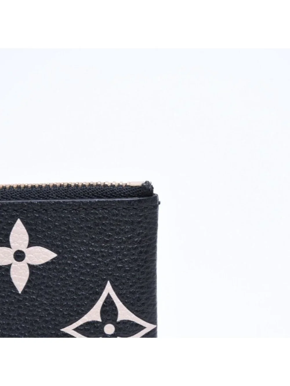 Louis Vuitton Coin Purse Monogram Empreinte Noir Pochette Cles Black Beige